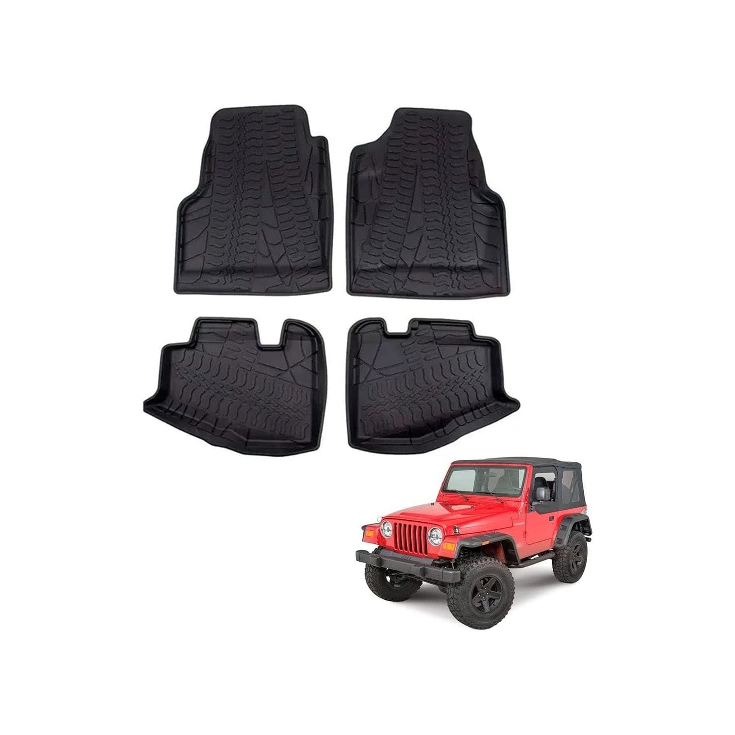 Tapetes De Uso Rudo Dunari Powersports Premium Compatible Con Jeep