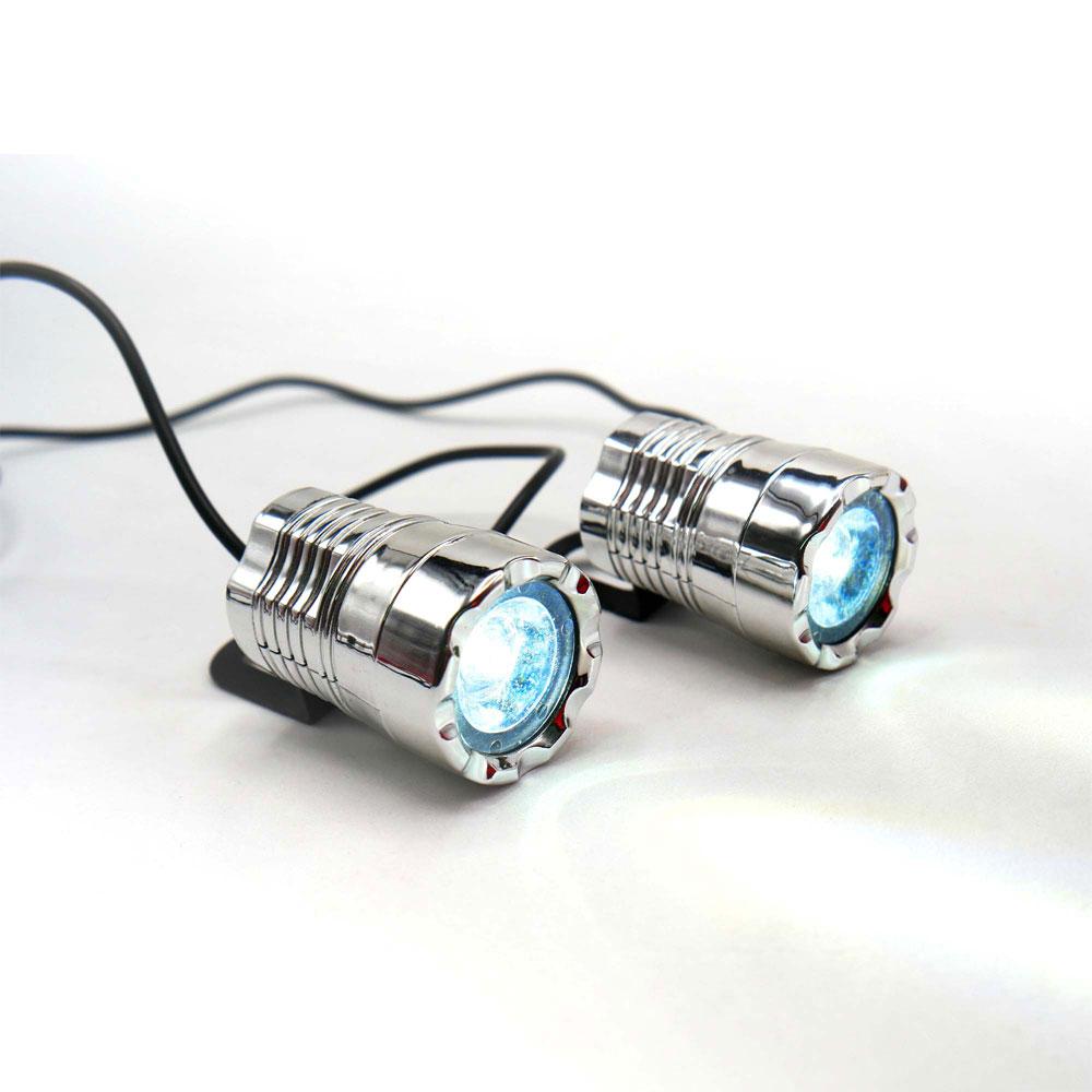 Faro Led Auxiliar Luz Trasero O Delantero Fija 1 Led Para Motocicleta