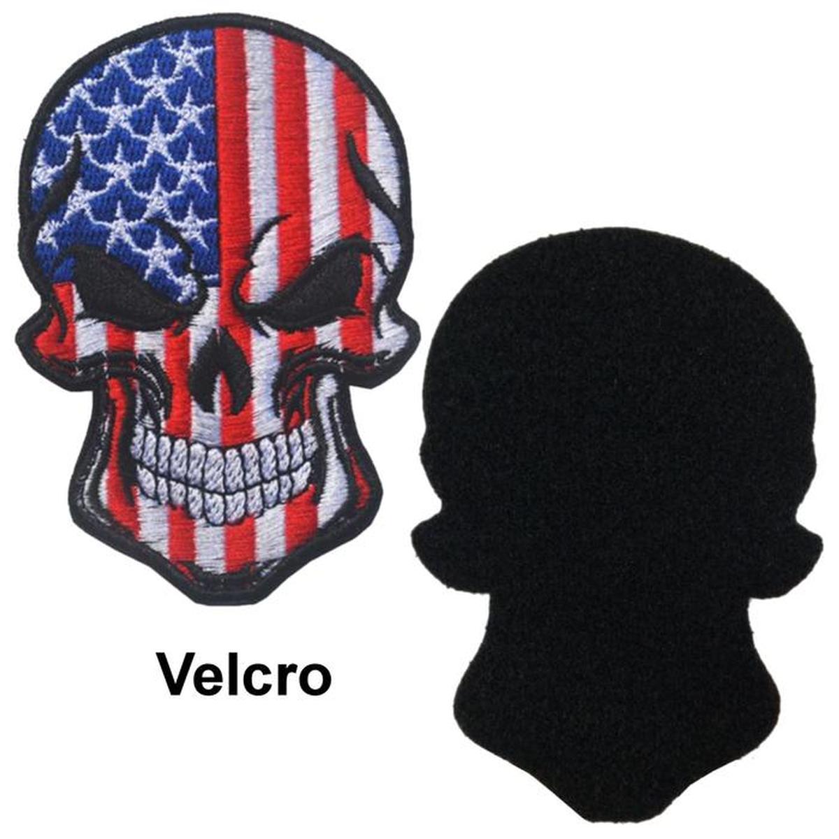 American Flag Parche Para Chamarras Patchpros Mxscq 005 Calavera Eua