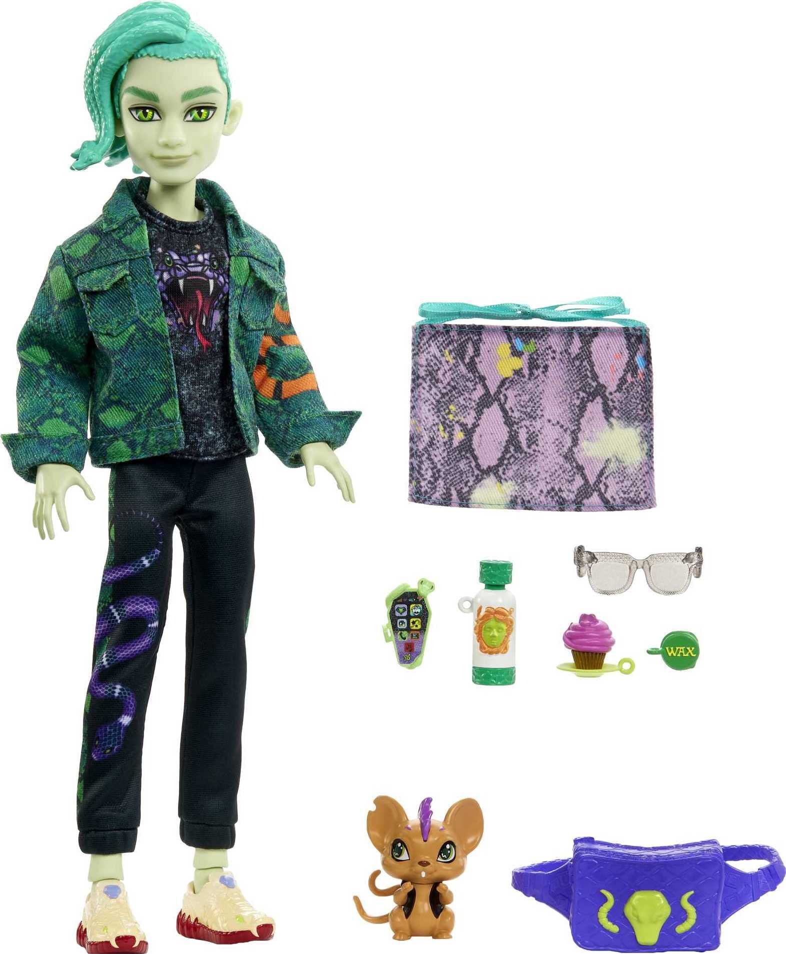 Doll Monster High Deuce Gorgon Con Mascotas Y Accesorios Venta