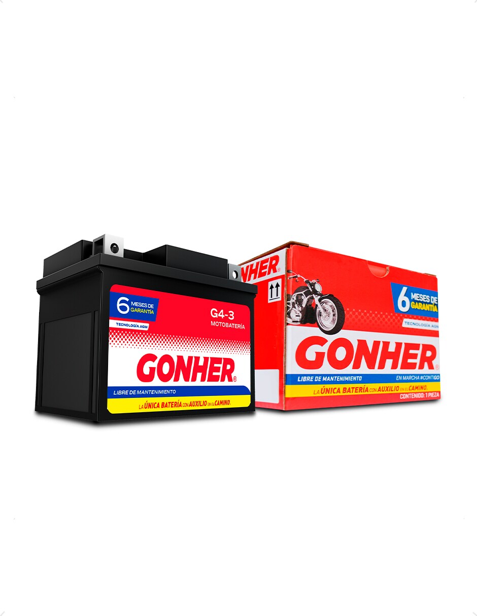 Gonher Moto Batería Tipo Gel Agm G4 3 Coppel