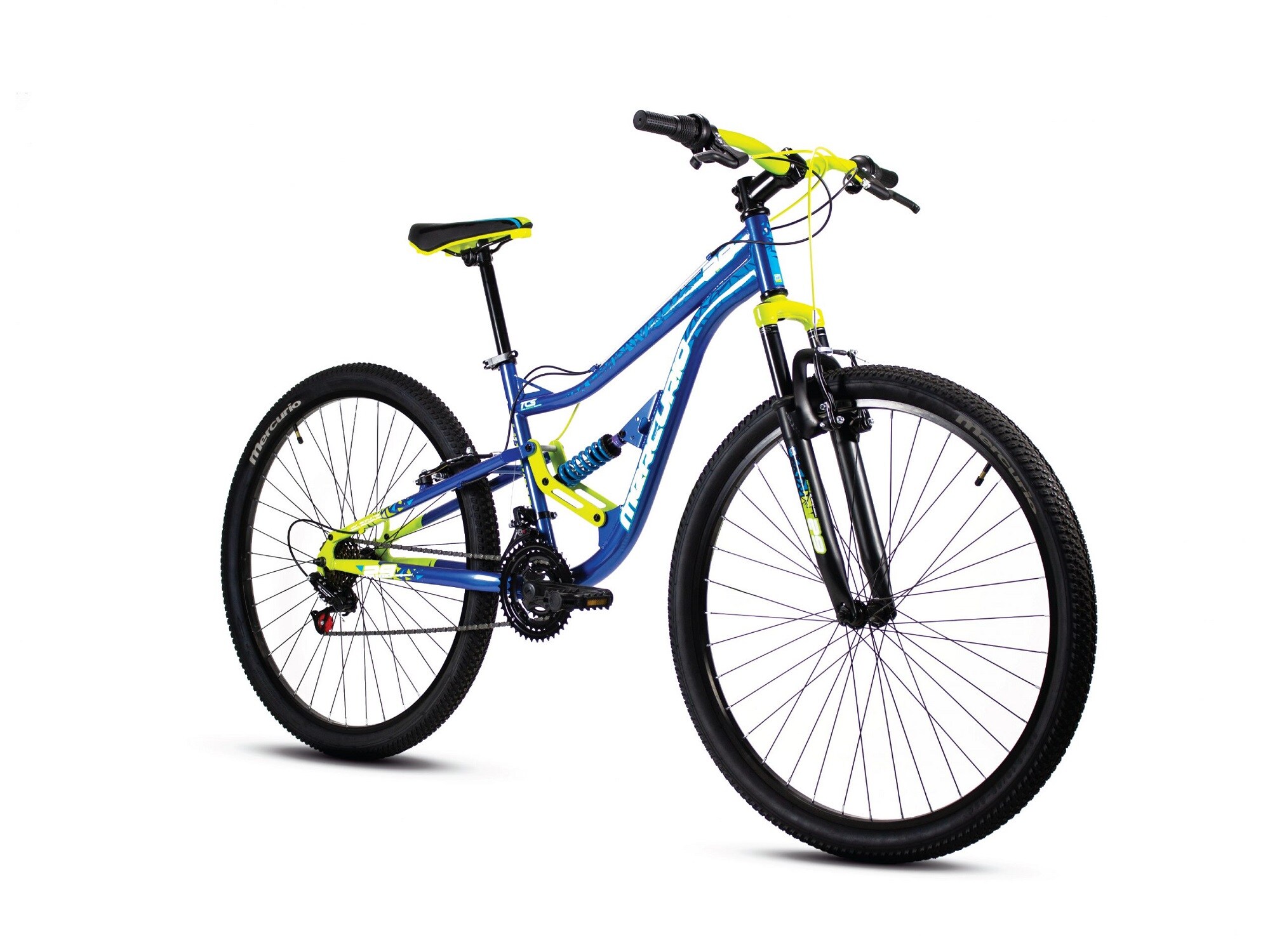 Bicicleta Mercurio Kaizer Dh Color Azul Celeste Rodada Doble