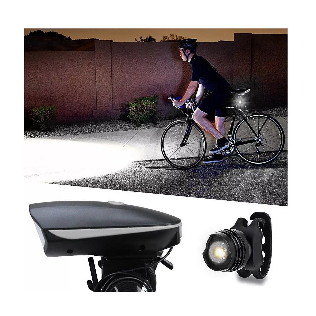 Luz Para Bicicleta Eo Safe Imports Esi Recargable Con Altavoz