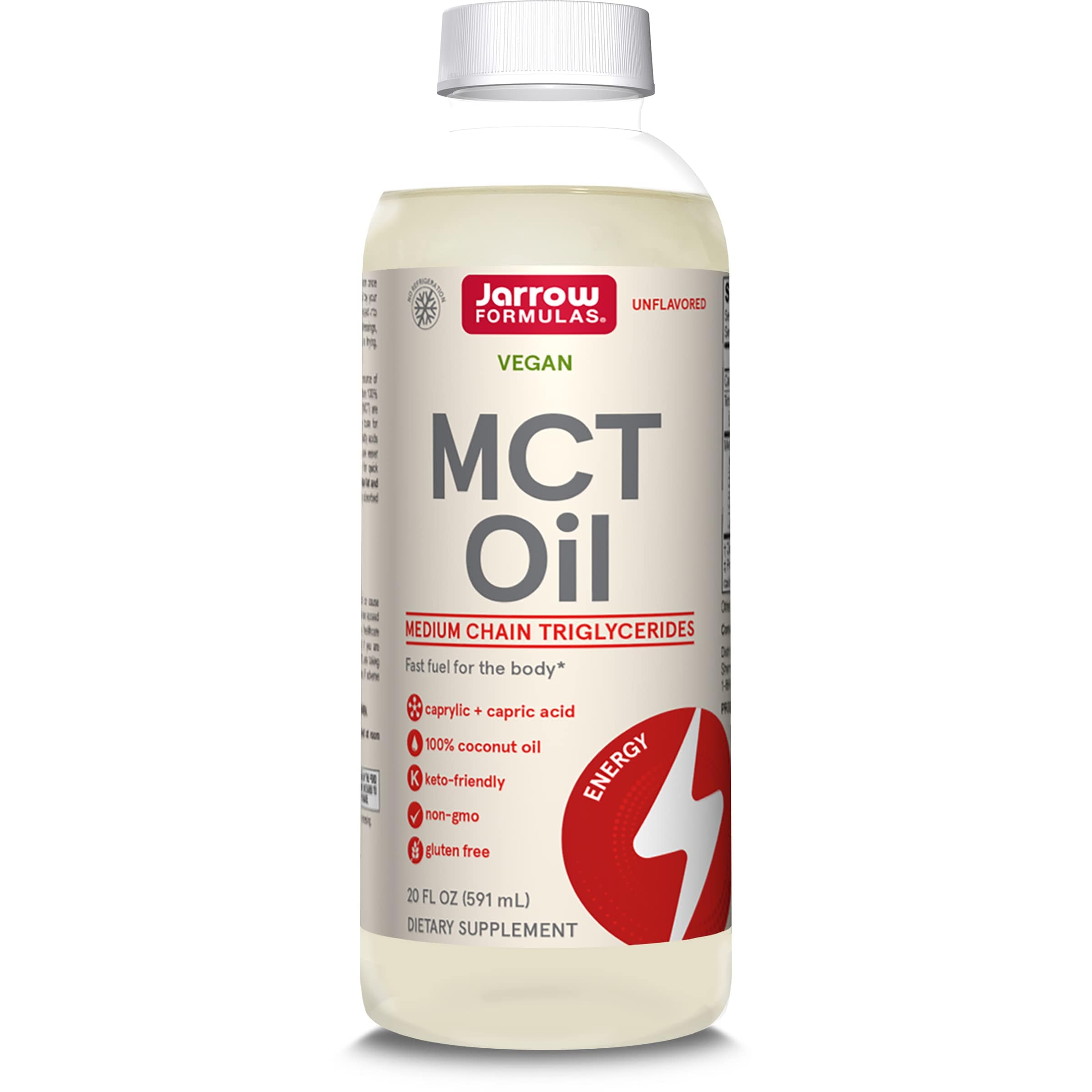 Aceite Mct Jarrow Formulas 600 Ml De Ácido Caprílico C8 Ácido