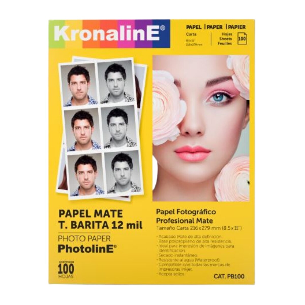 Papel Fotogr Fico Barita Mate Kronaline Pb Carta De Hojas