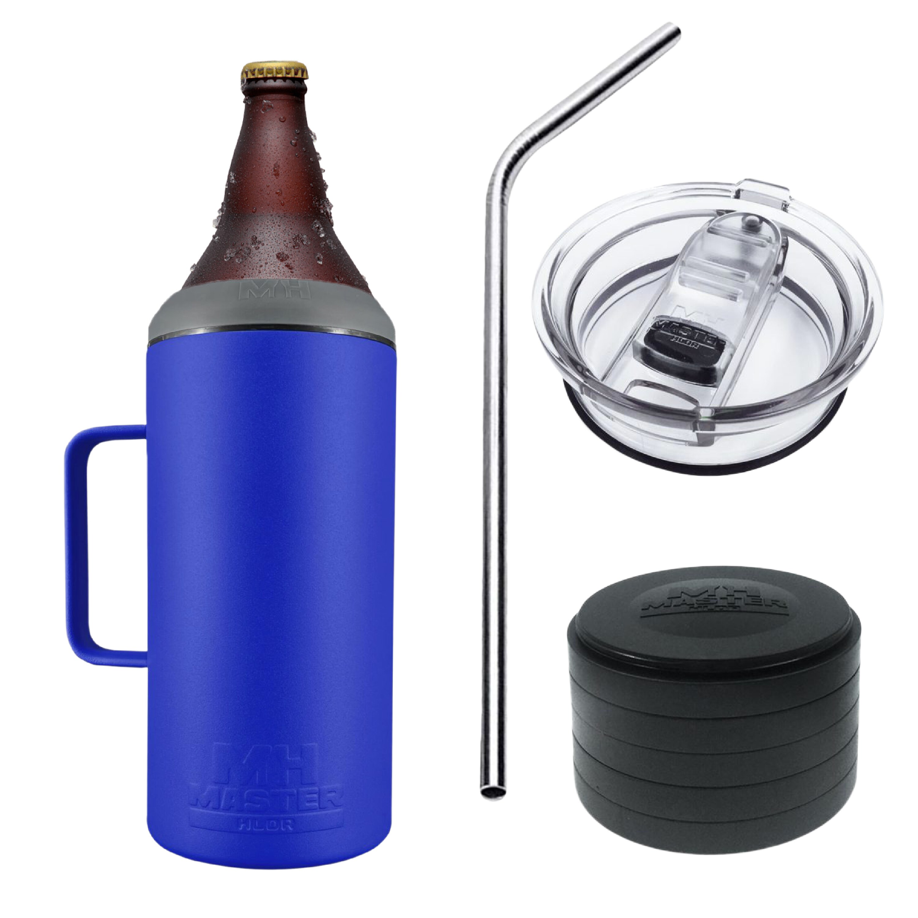 Porta Caguama Master Holder De Acero Inoxidable 1 2lt 40oz Termo