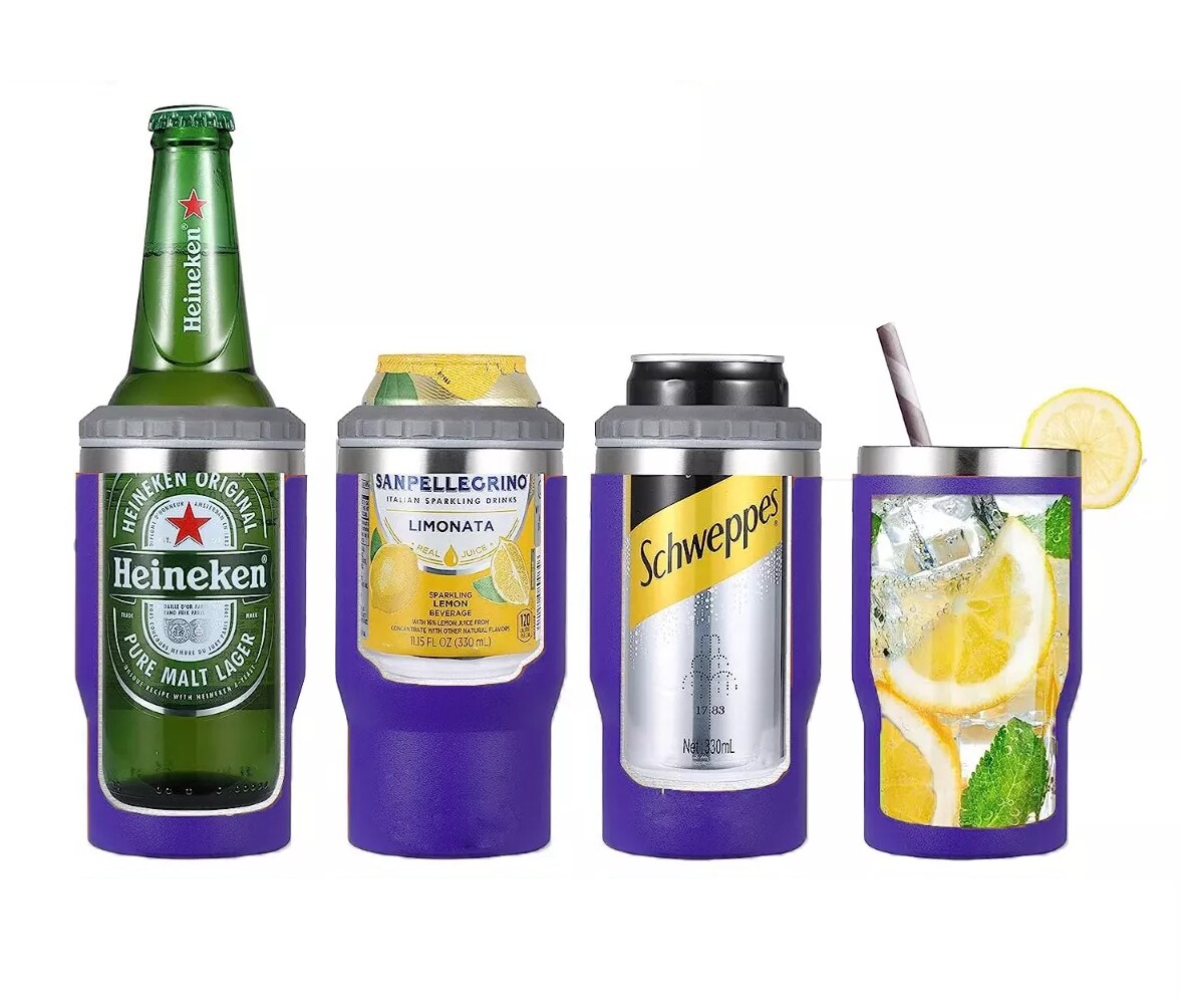 Portalatas De Cerveza De Acero Inoxidable Vaso T Rmico Oz Violeta