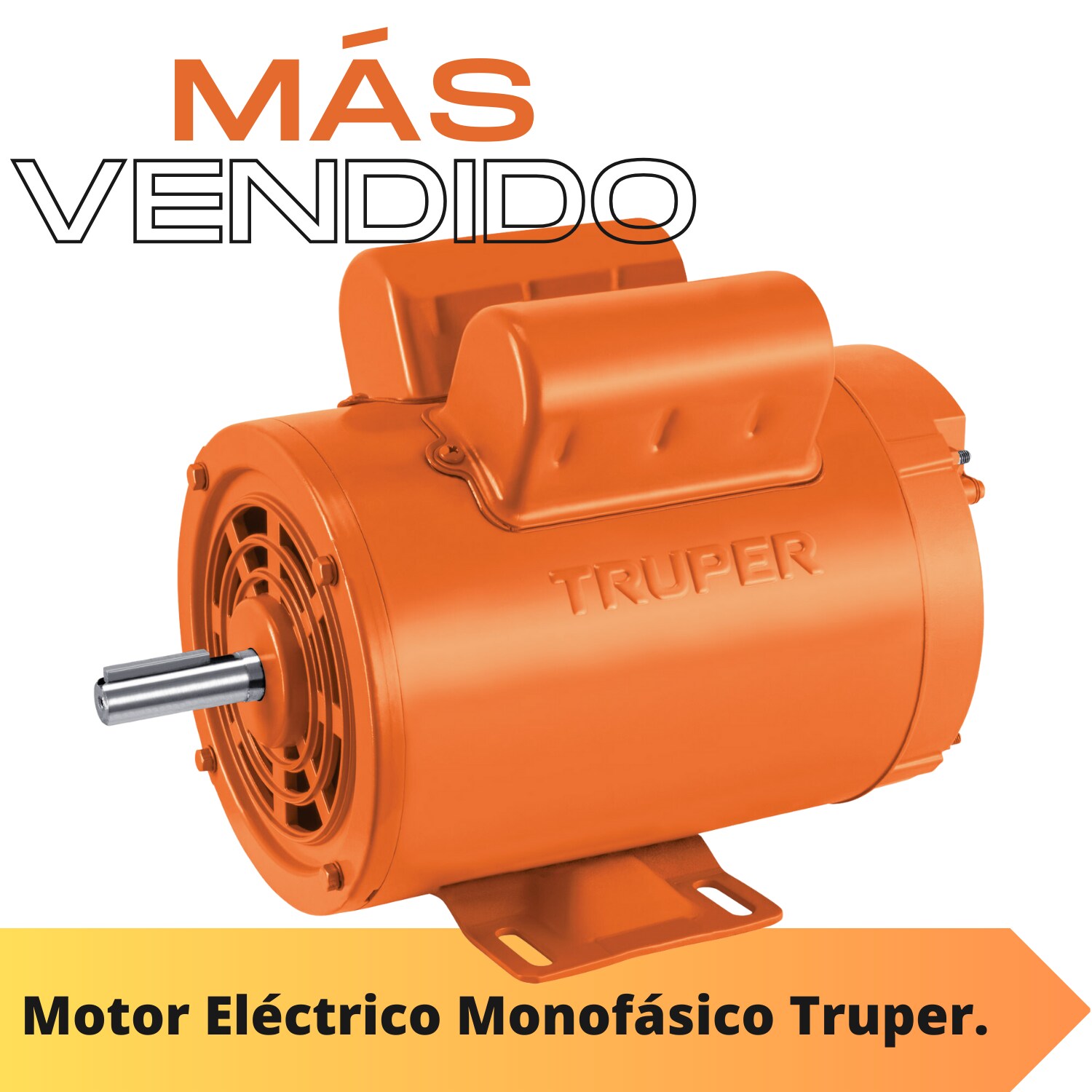 Motor Eléctrico Truper MOE 2A Monofásico Alta Velocidad 2 HP 3450 RPM