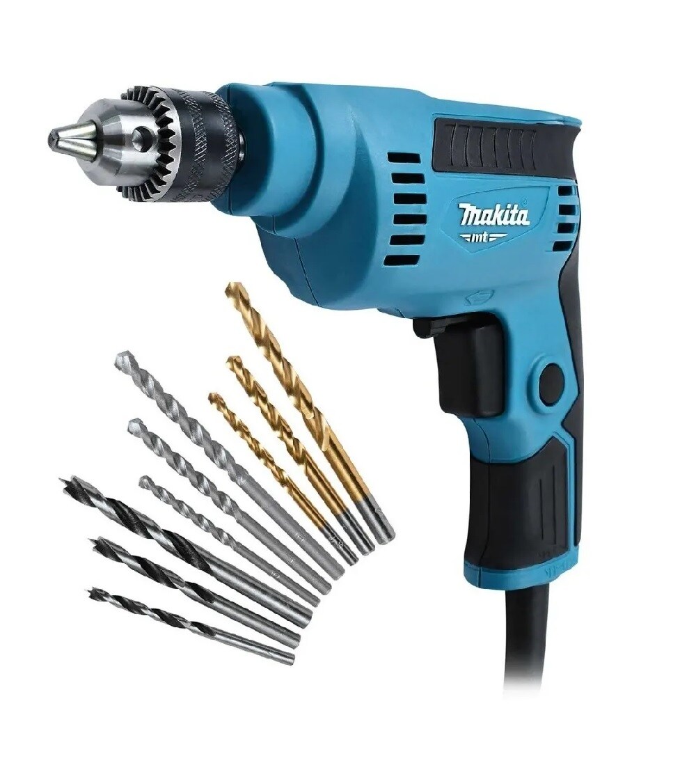 Taladro Alta Velocidad Makita Mt M6501b Color Azul 230 W Más Brocas