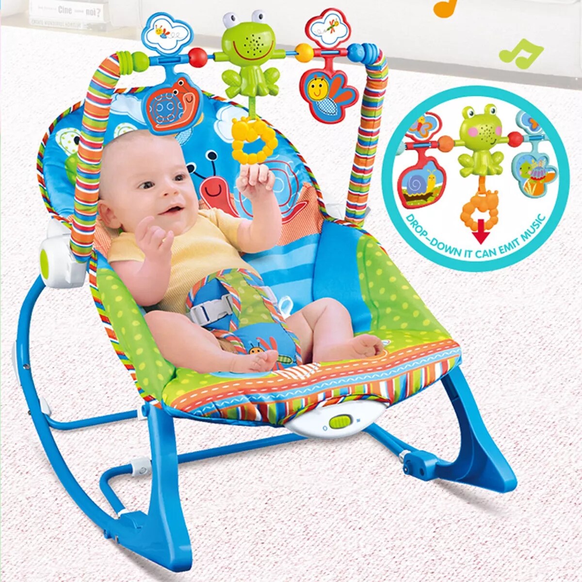 Bouncer Silla Mecedora Para Beb Aeiou Hb Musical En Coppel