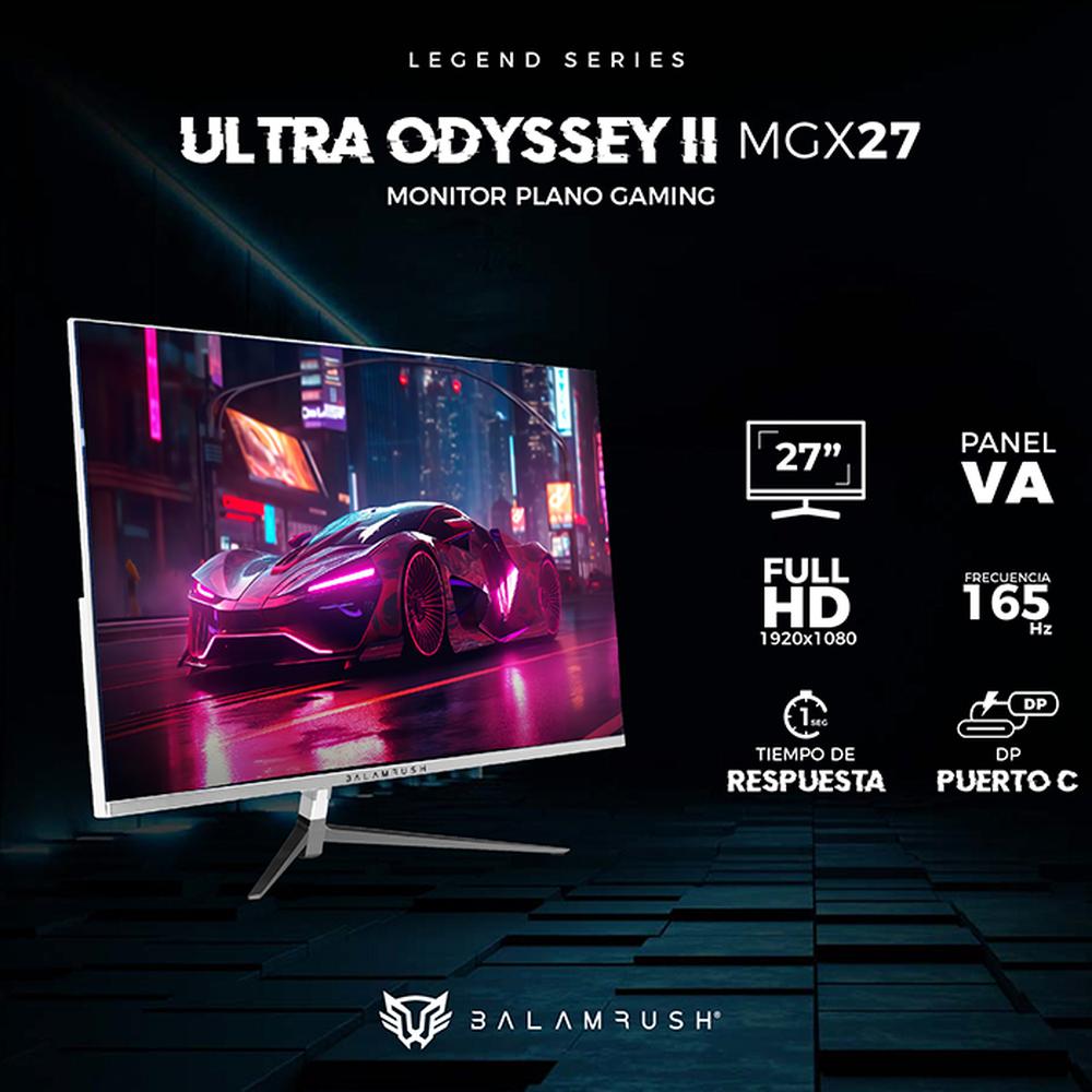 Monitor Gamer 27 Balam Rush Ultra Odyssey Ii Mgx27 1ms 165hz Full Hd Va