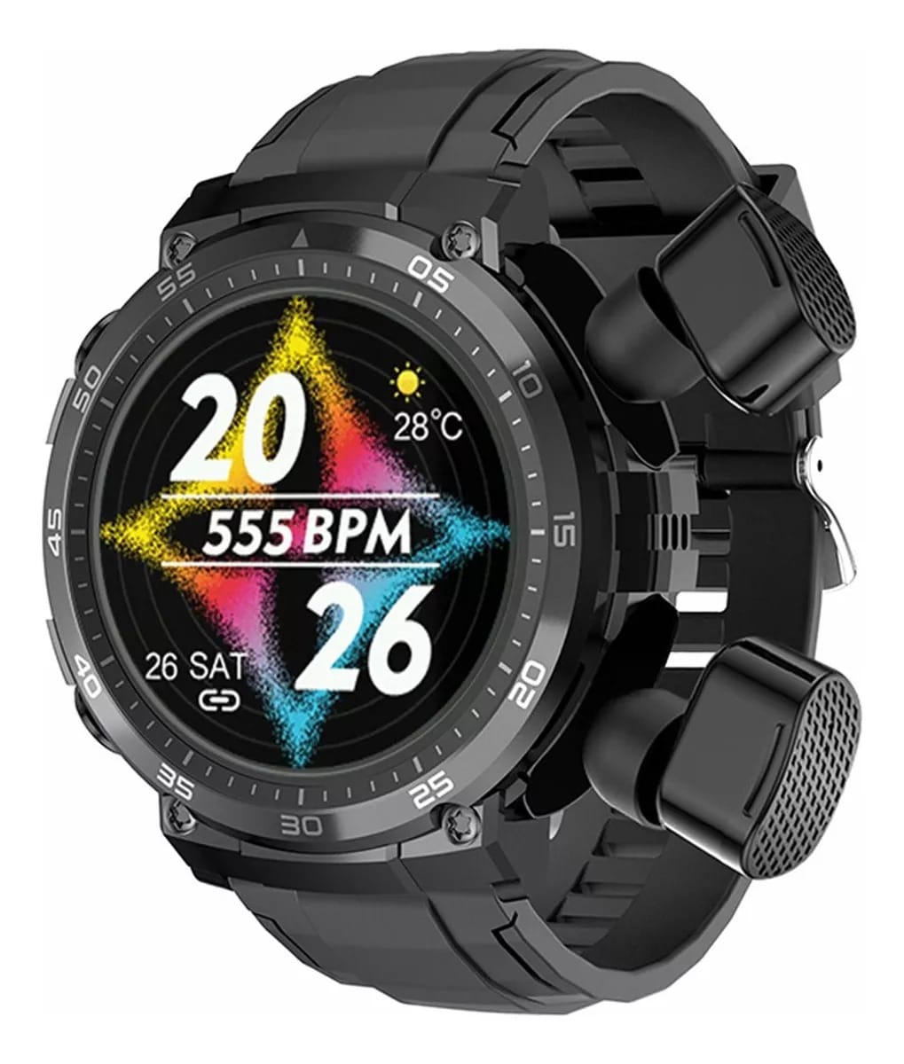 Smartwatch Reloj 3 En 1 M68 Fralugio Mp3 90mb Audífonos Tws Color