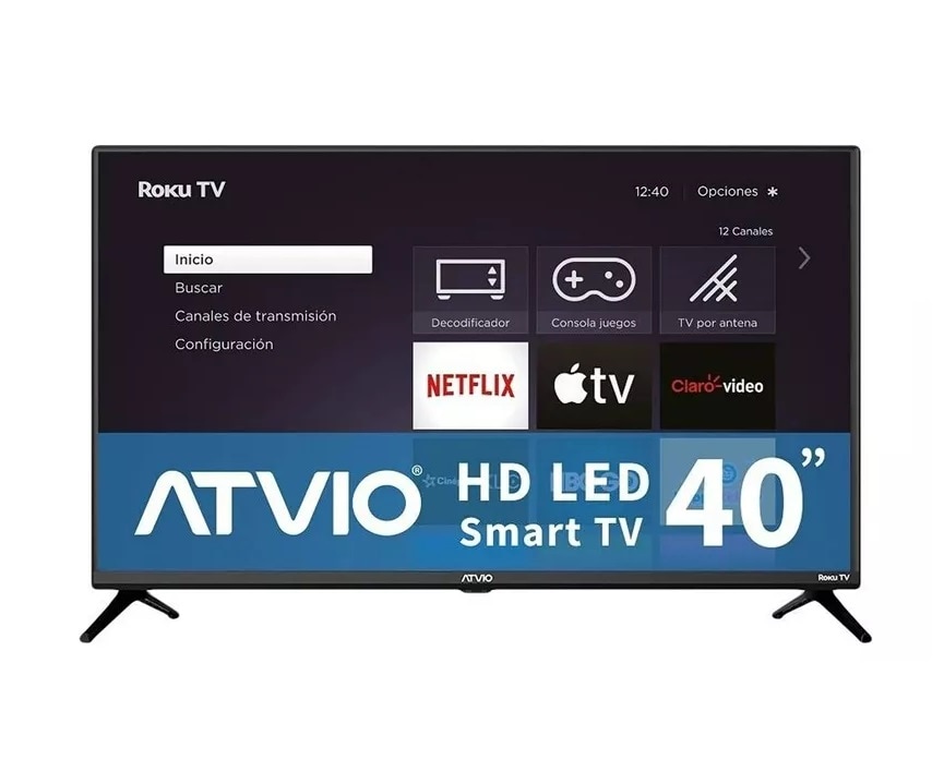 Pantalla LED Atvio 40 HD Roku Tv Atv 40hdr Coppel