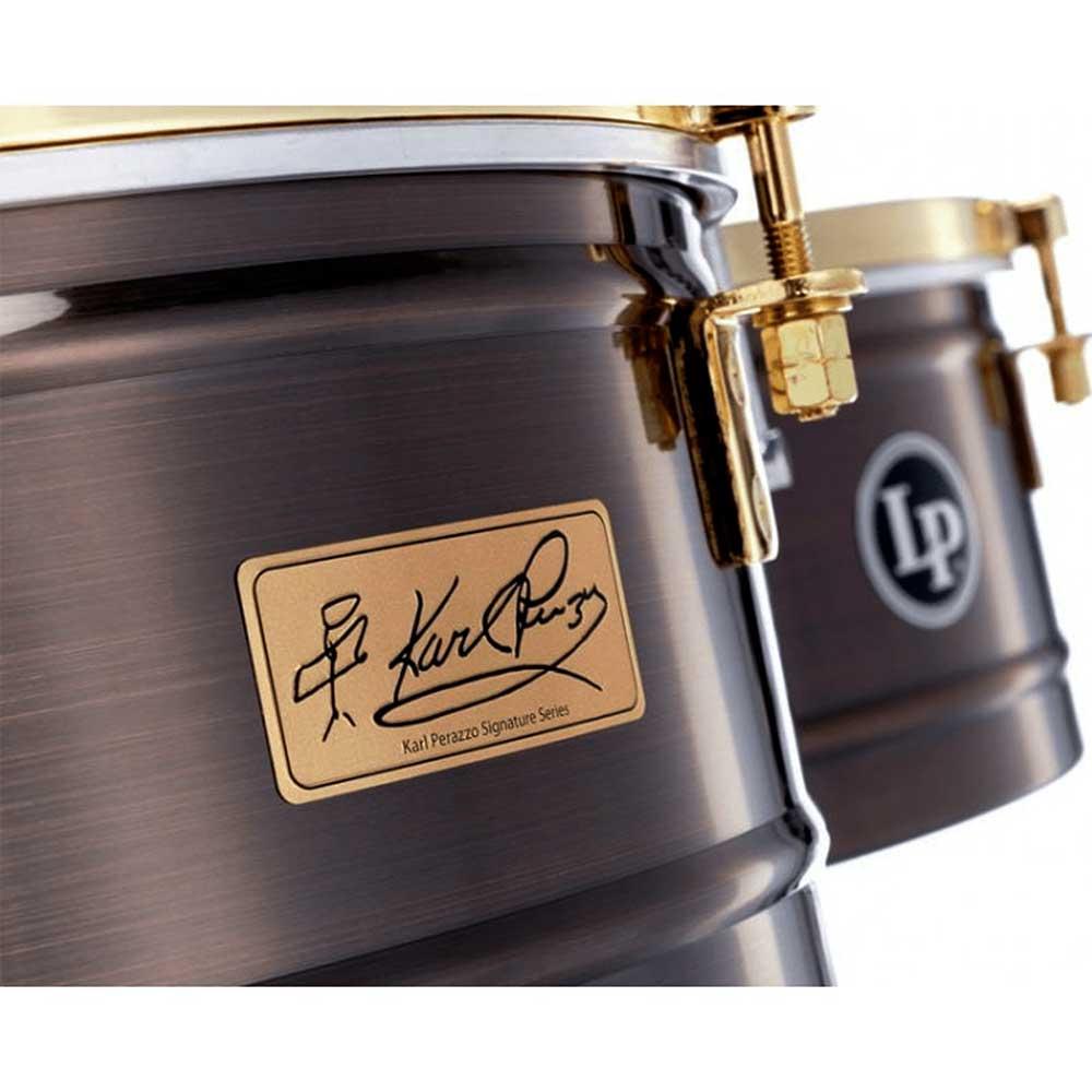 Timbales 14 15 Karl Perazzo Antique Bronze Lp257 Kp Latin Percussion