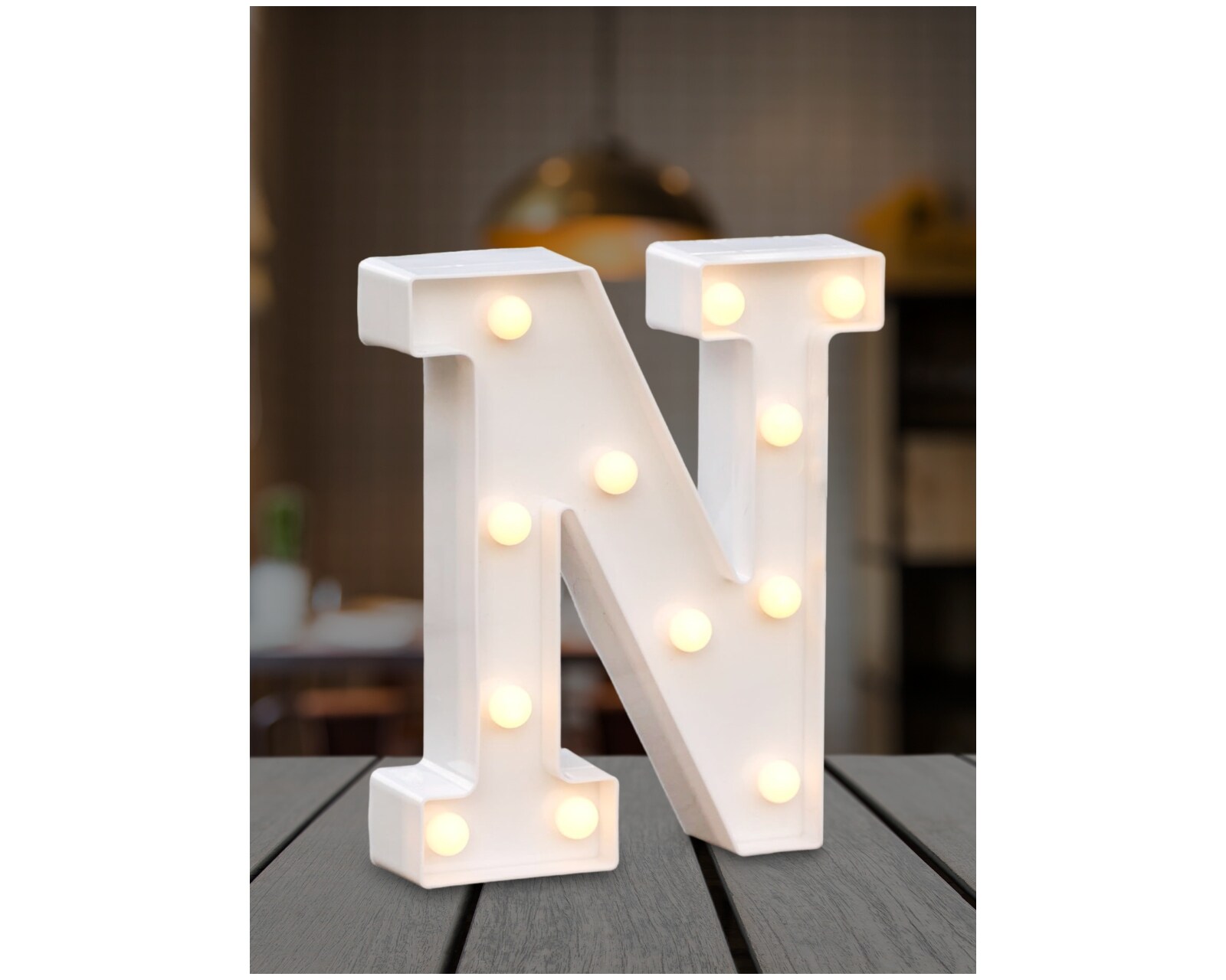 Letra N Decorativa Con Luz Led Bluelander Incluye Bater A Aa Coppel