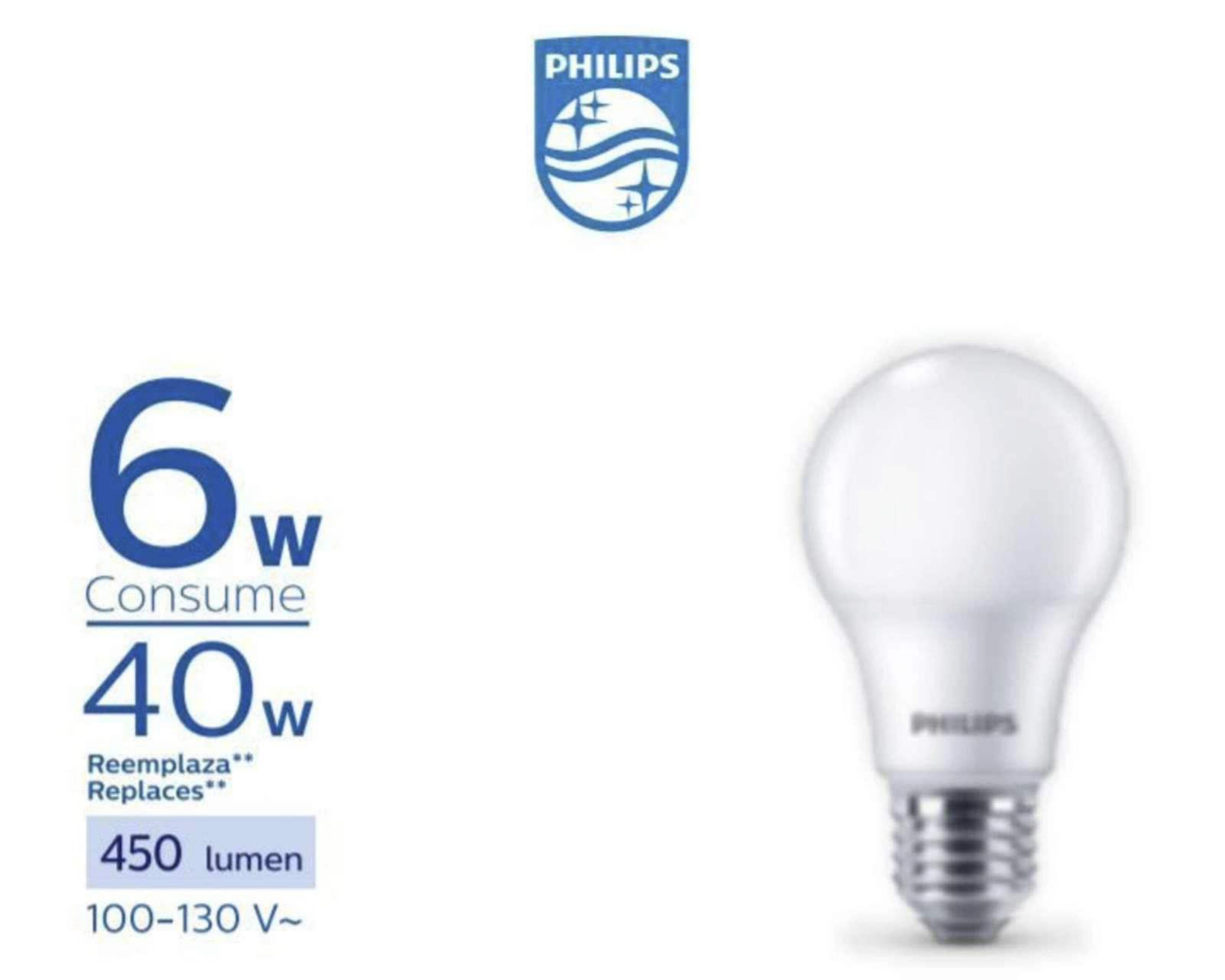 Foco Led Phillips W Luz C Lida Coppel