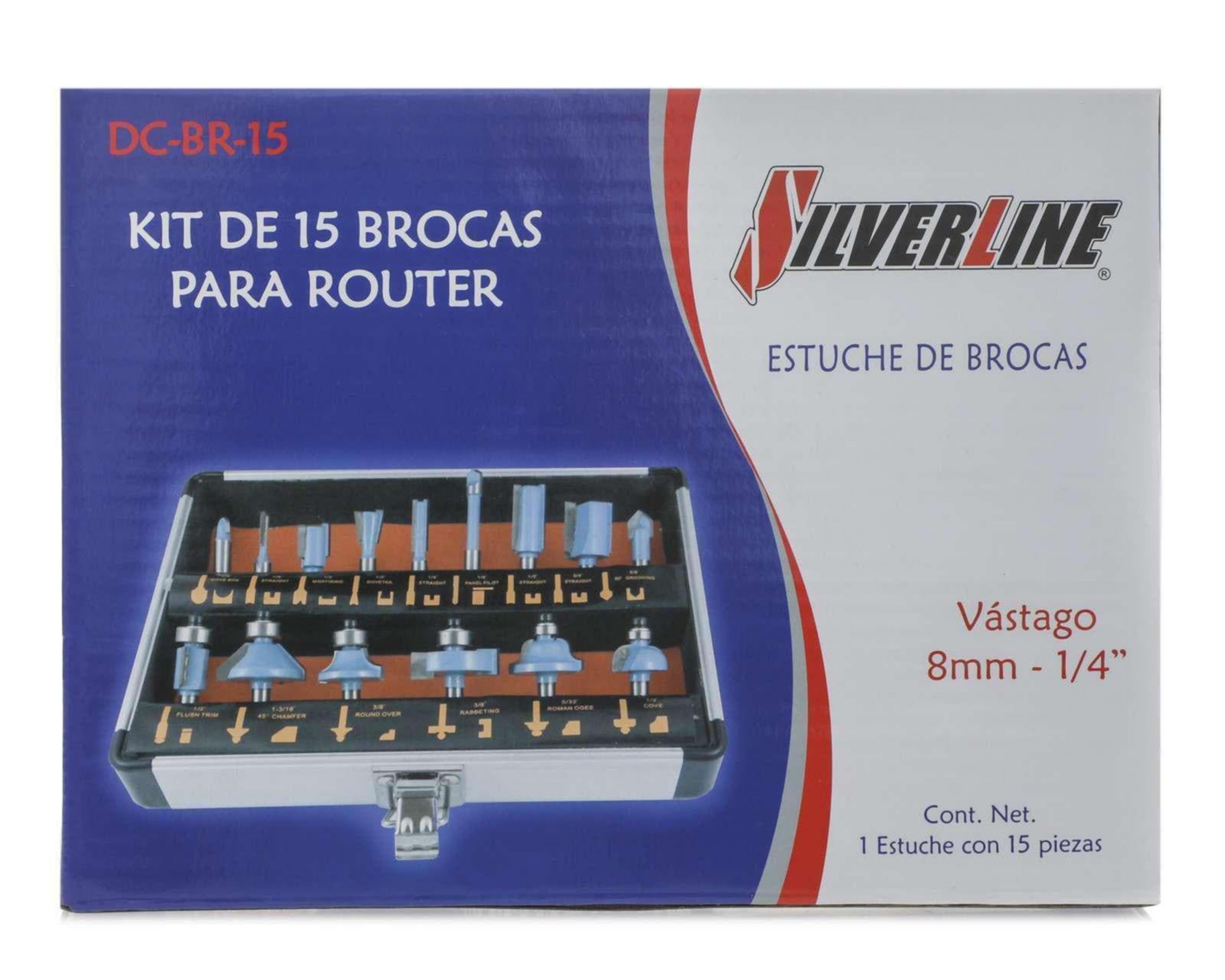 Juego De Brocas Silverline DC BR 15 15 Piezas Coppel