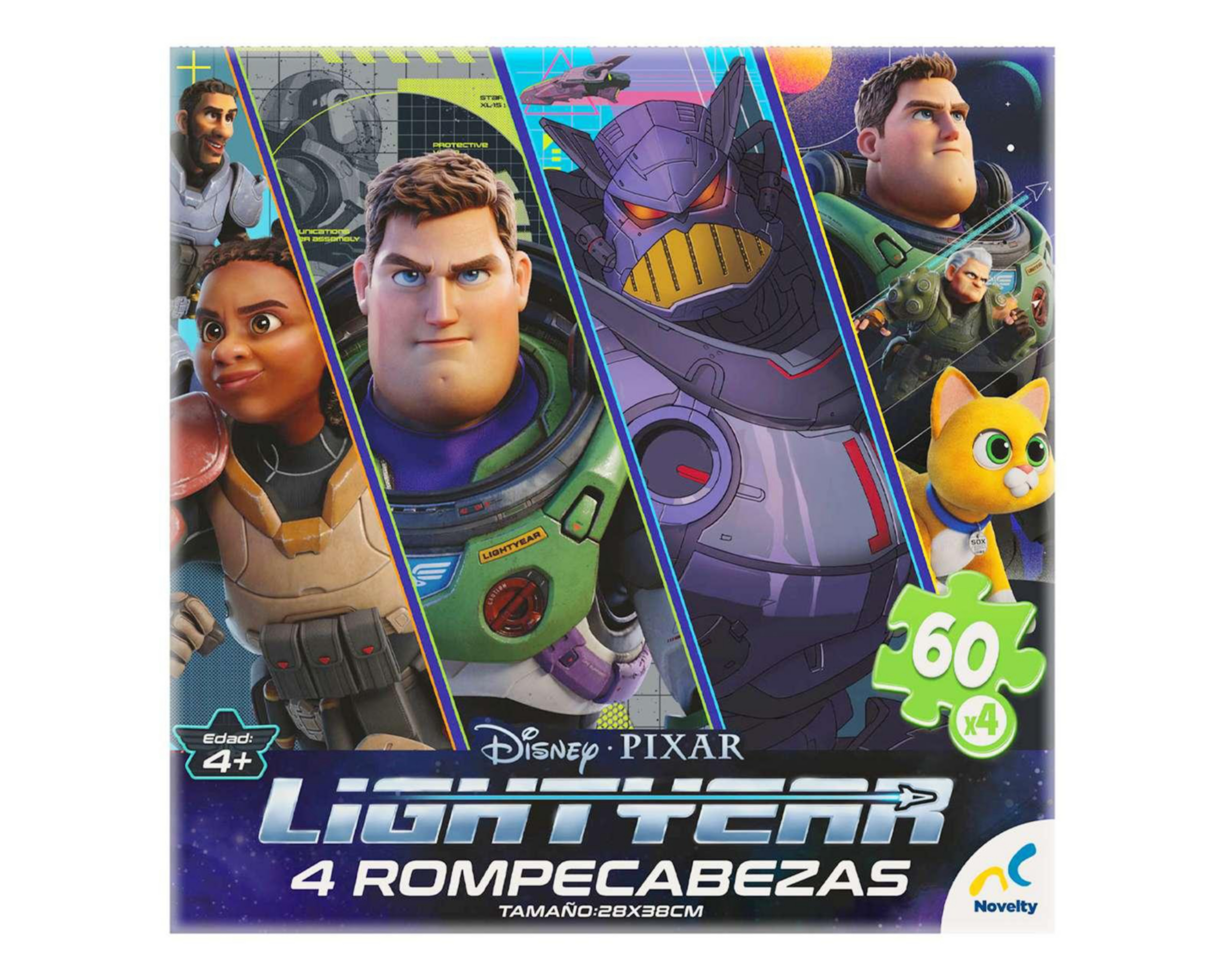 Rompecabezas 4 En 1 Novelty Lightyear 60 Piezas Coppel