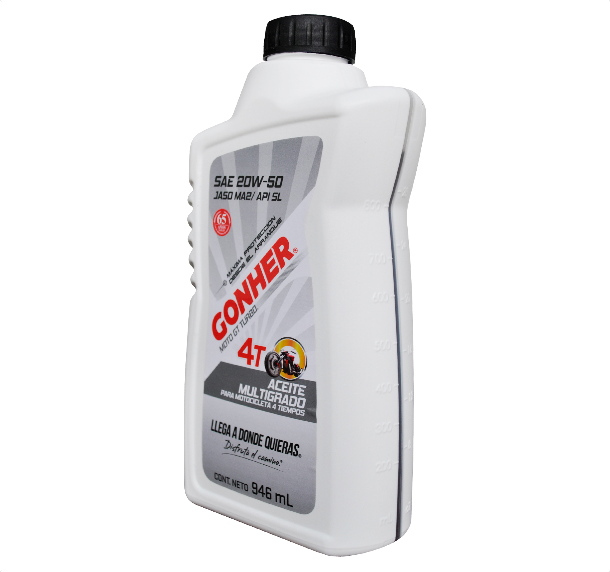 Foto 3 pulgar | Aceite Mineral Gonher para Motocicleta 20W50 4 Tiempos GR Turbo 946 ml