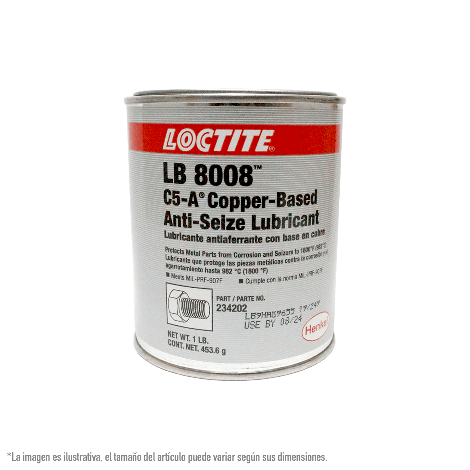 Foto 2 pulgar | Lubricante Antiaferrante con Base en Cobre LB 8008 C5-A Loctite 500 g