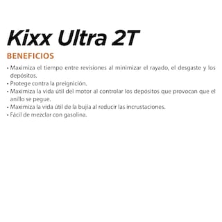 Foto 4 | Aceite Para Motocicleta Kixx Ultra 2t Jaso Fb, 1l