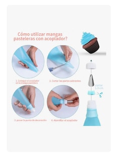 Foto 2 | Kit De Mangas Pastelerasxtellar Y Poquillas Para Repostería