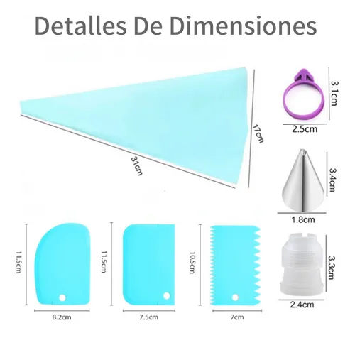 Foto 2 | Set De Bolsas Xtellar  Pasteleras Y Herramientas Para Decoración De T