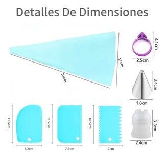 Foto 2 | Set De Bolsas Xtellar Pasteleras Y Herramientas Para Decoración De T