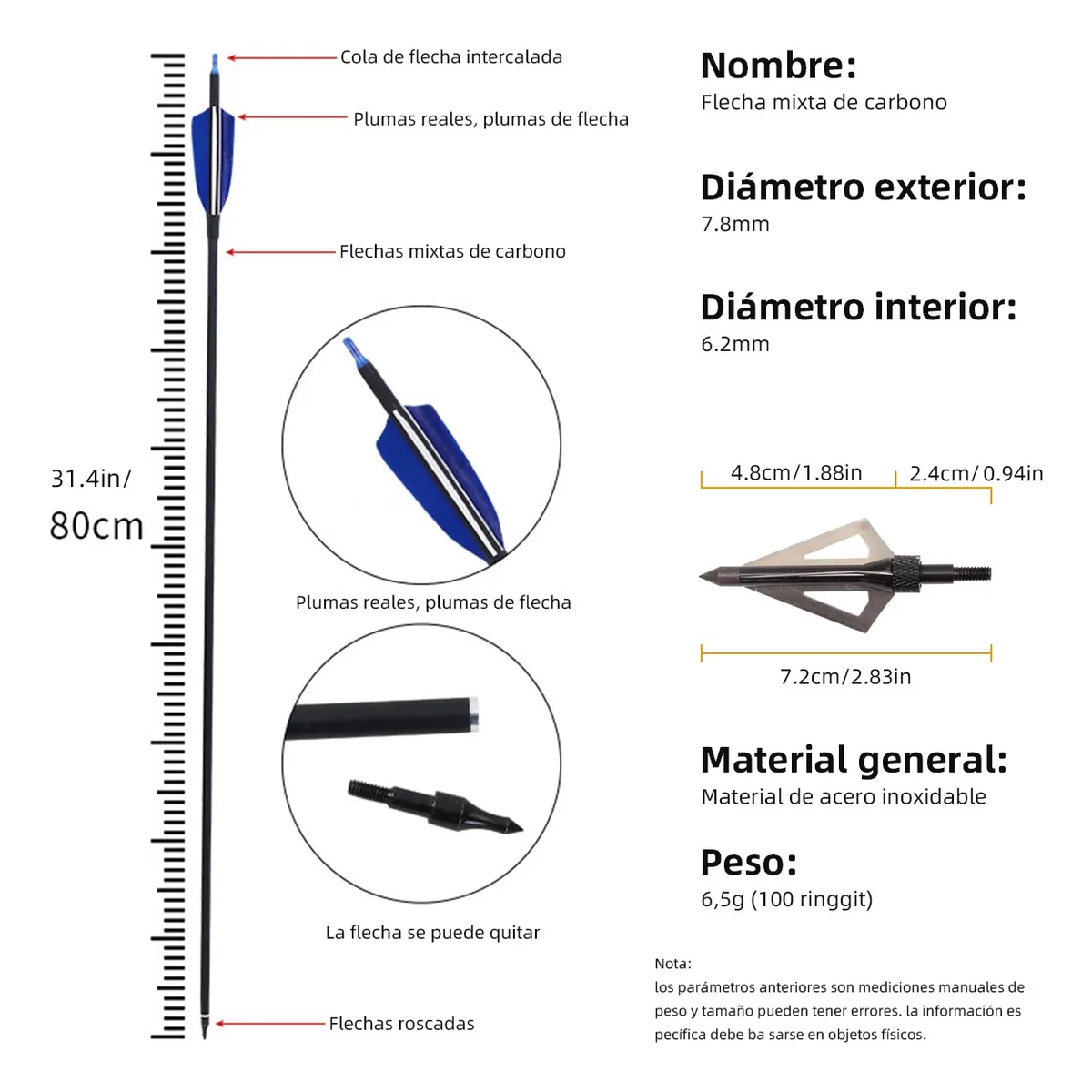 Foto 5 pulgar | Set Accesorios 40 Lbs Arco Recurvo Deportivo Para Adultos Eo Safe Imports Esi-19656 Azul
