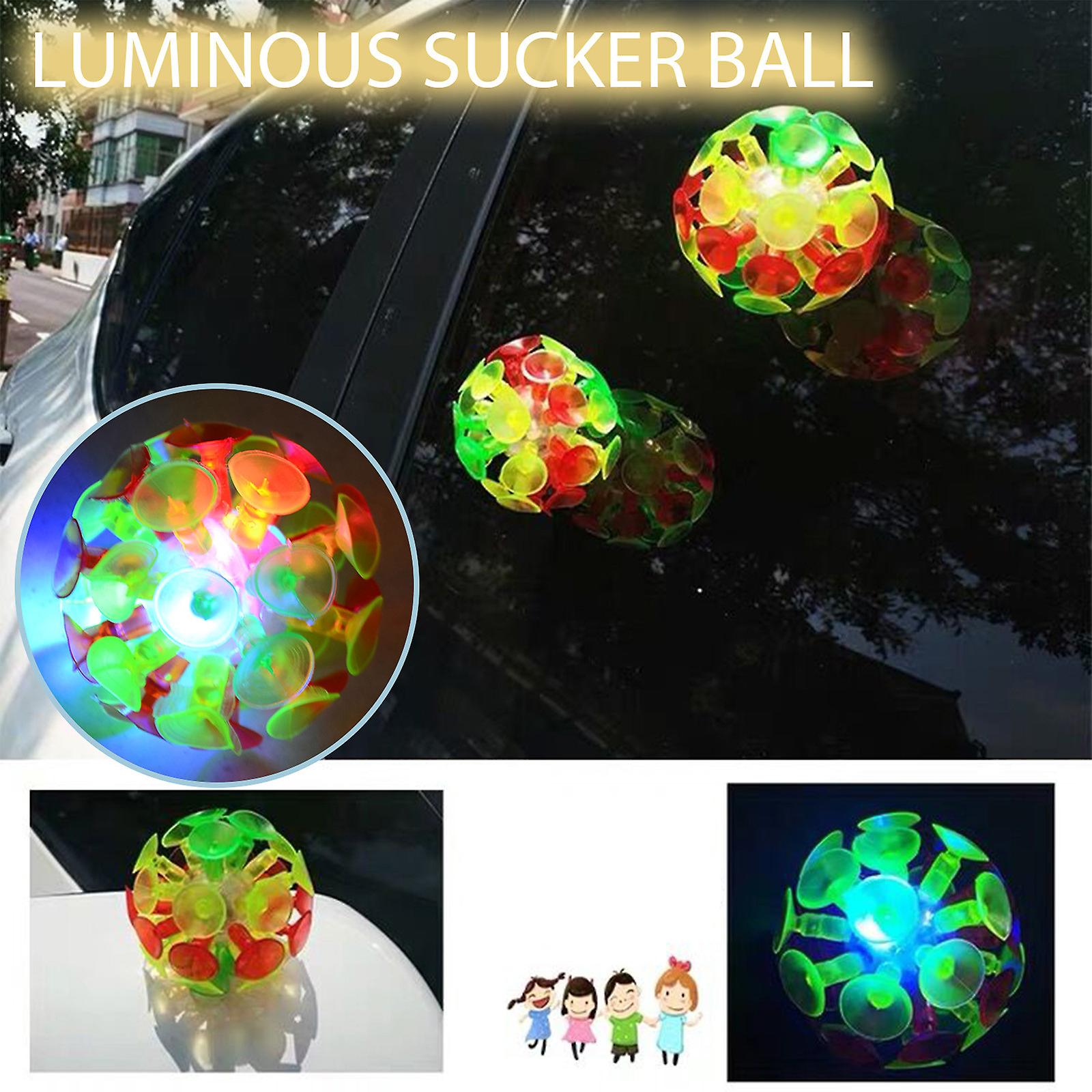 Foto 3 pulgar | Venta Internacional - Bola De Ventosa Toy Glowing Sticky Ball Para Niños, 5 Unidades