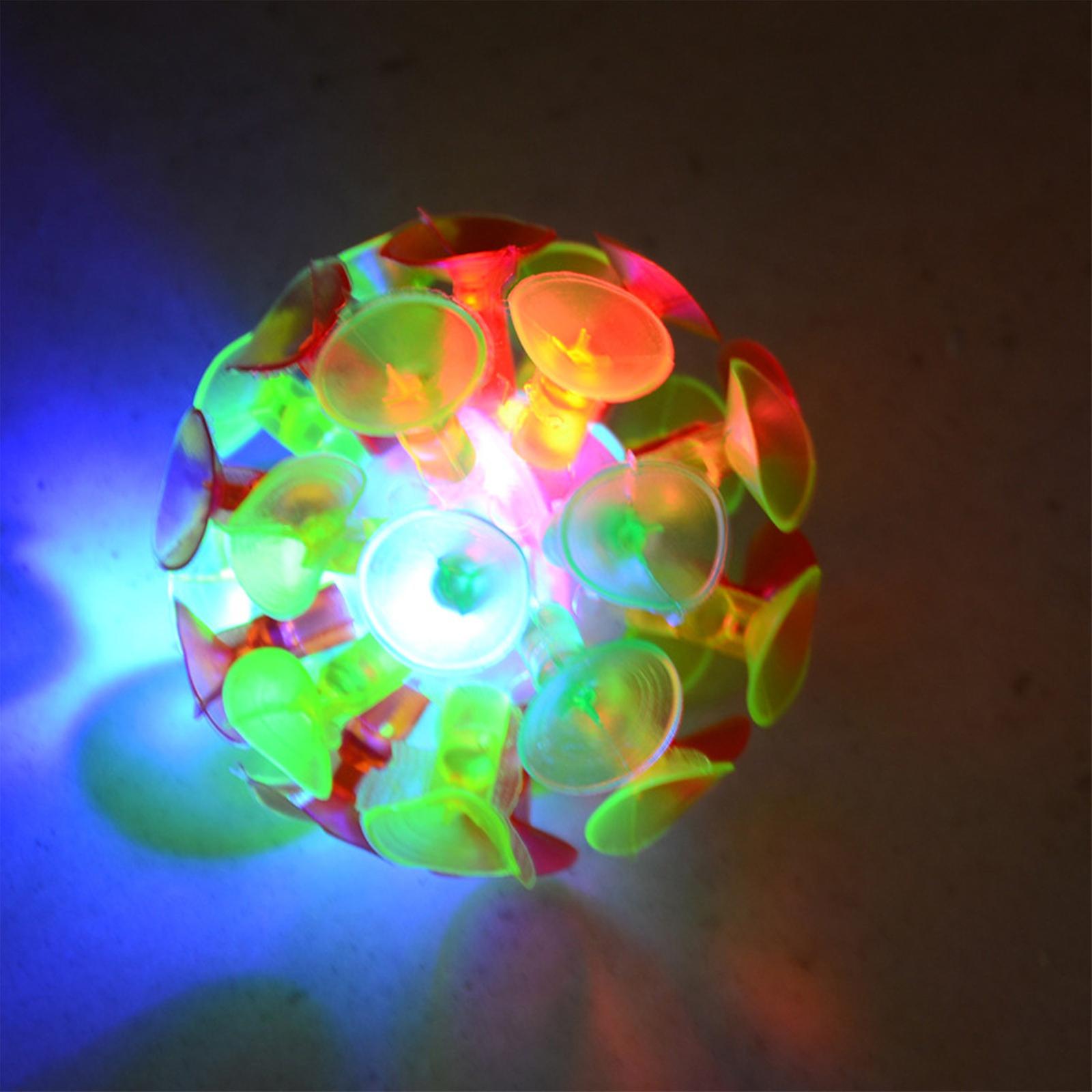 Foto 6 pulgar | Venta Internacional - Bola De Ventosa Toy Glowing Sticky Ball Para Niños, 5 Unidades