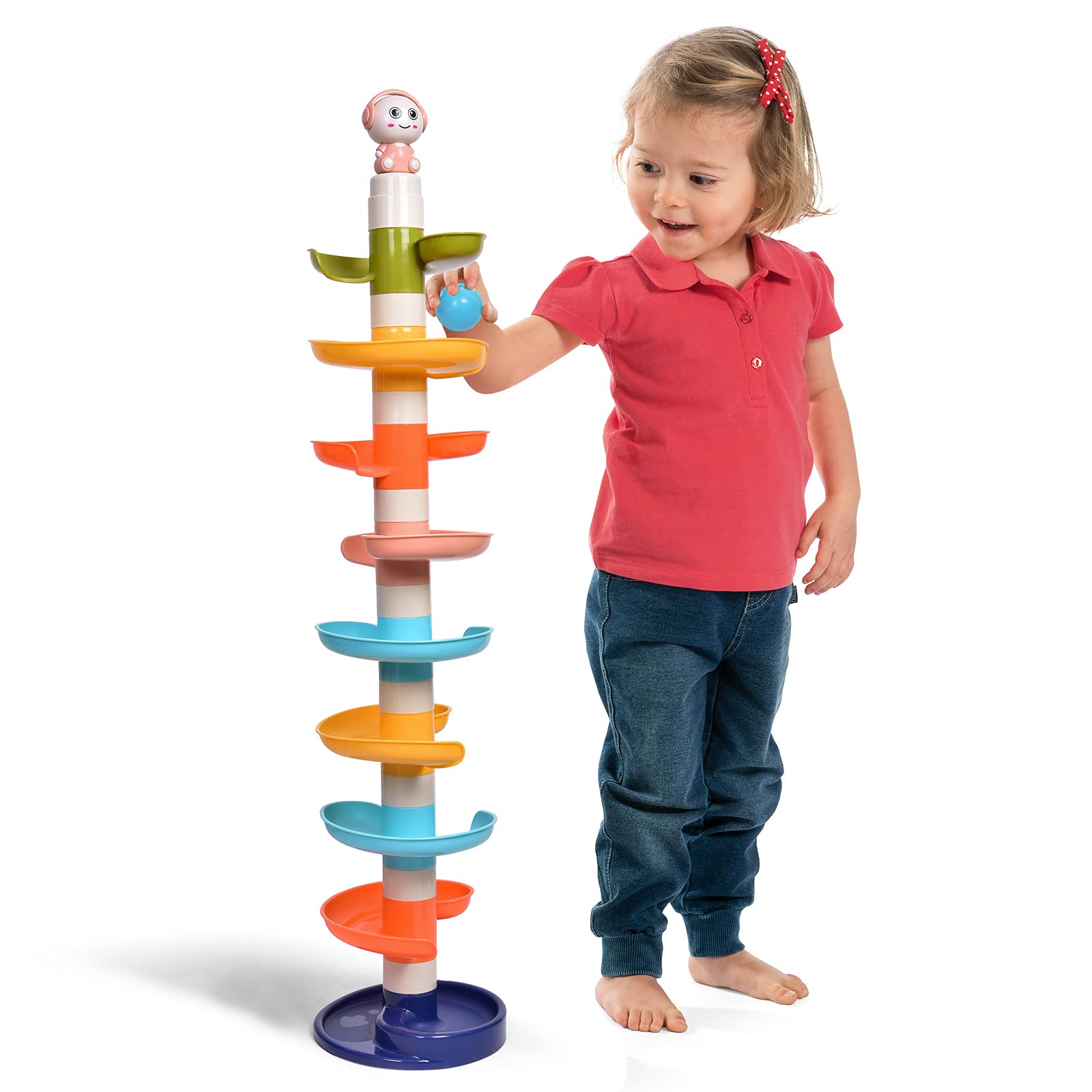 Foto 7 pulgar | Ball Drop Toy Fun Little Tot Tower Para Niños Pequeños De 1 A 3 Años - Venta Internacional.