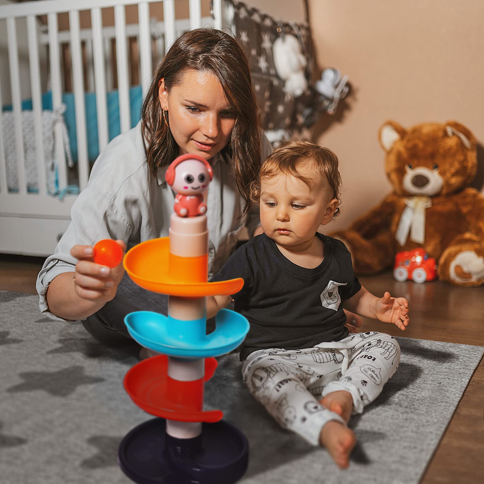 Foto 8 pulgar | Ball Drop Toy Fun Little Tot Tower Para Niños Pequeños De 1 A 3 Años - Venta Internacional.