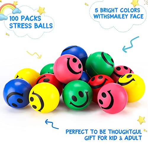 Foto 4 pulgar | Espuma Facial Stress Ball Zhanmai Smile 100 Piezas (3 Cm) Para Niños - Venta Internacional.