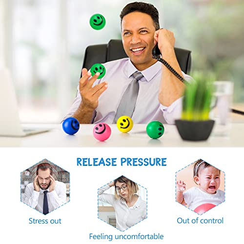 Foto 6 pulgar | Espuma Facial Stress Ball Zhanmai Smile 100 Piezas (3 Cm) Para Niños - Venta Internacional.