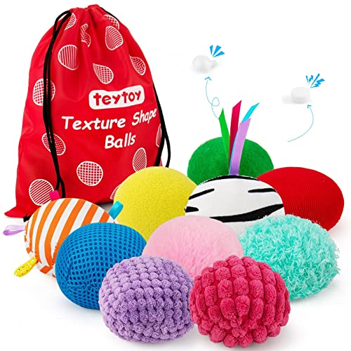 Juego De Juguetes Para Bebés Con Textura Sensorial, 10 Piezas, Montessori, 6 A 12 Meses - Venta Internacional.