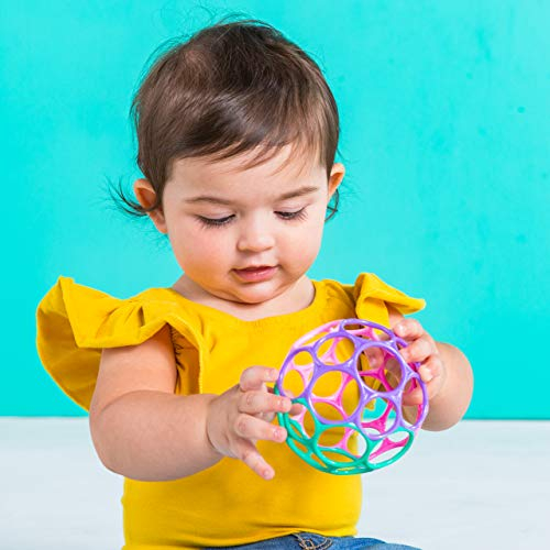 Foto 3 pulgar | Toy Bright Starts Oball Classic Easy-grip Rosa/púrpura - Venta Internacional.