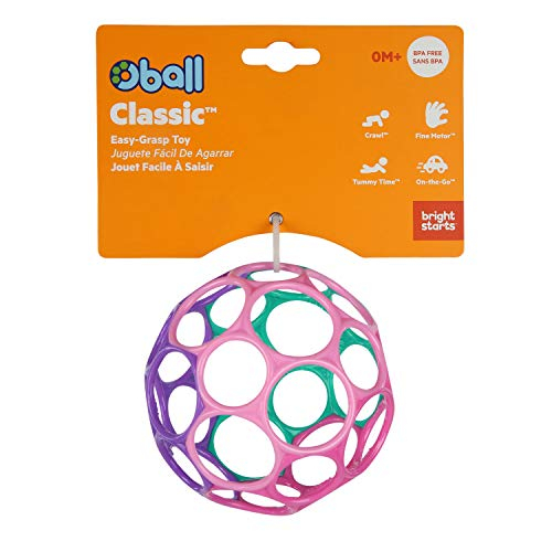 Foto 5 pulgar | Toy Bright Starts Oball Classic Easy-grip Rosa/púrpura - Venta Internacional.