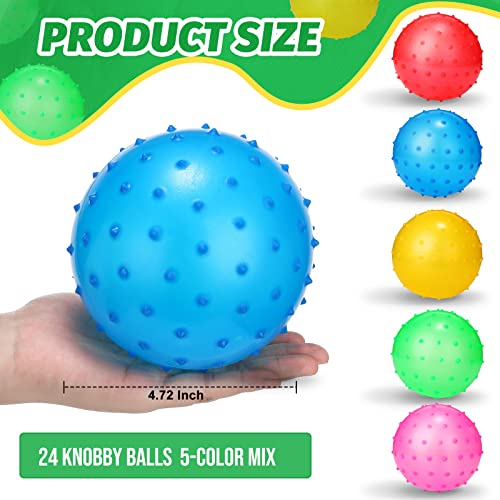 Foto 3 pulgar | Pelota De Peluche Knobby Balls Jerify, 24 Piezas, 12 Cm, Con Punta - Venta Internacional.