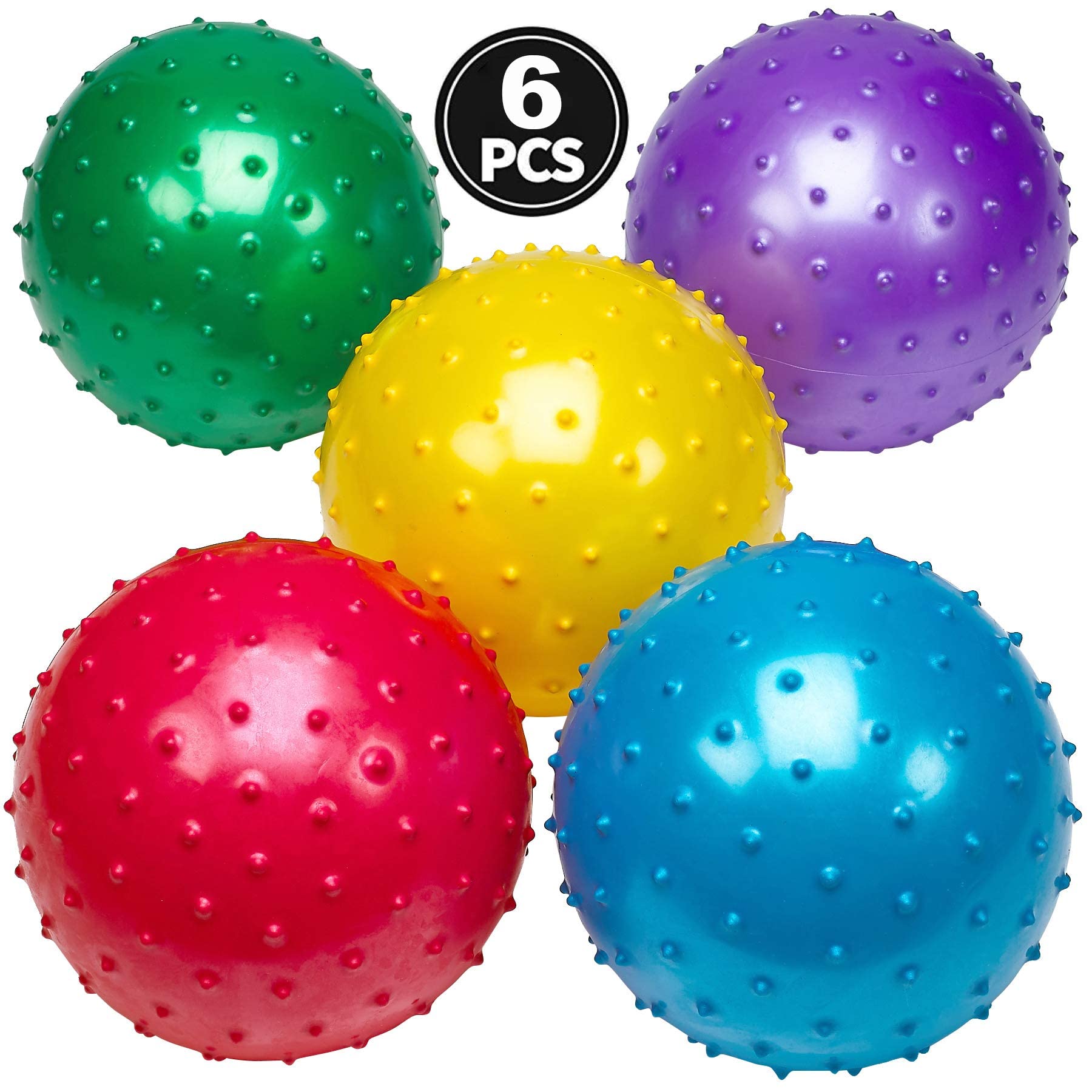 Foto 2 | Sensory Balls Bedwina Knobby De 7 Pulgadas Con Bomba Para Niños (paquete De 6) - Venta Internacional.
