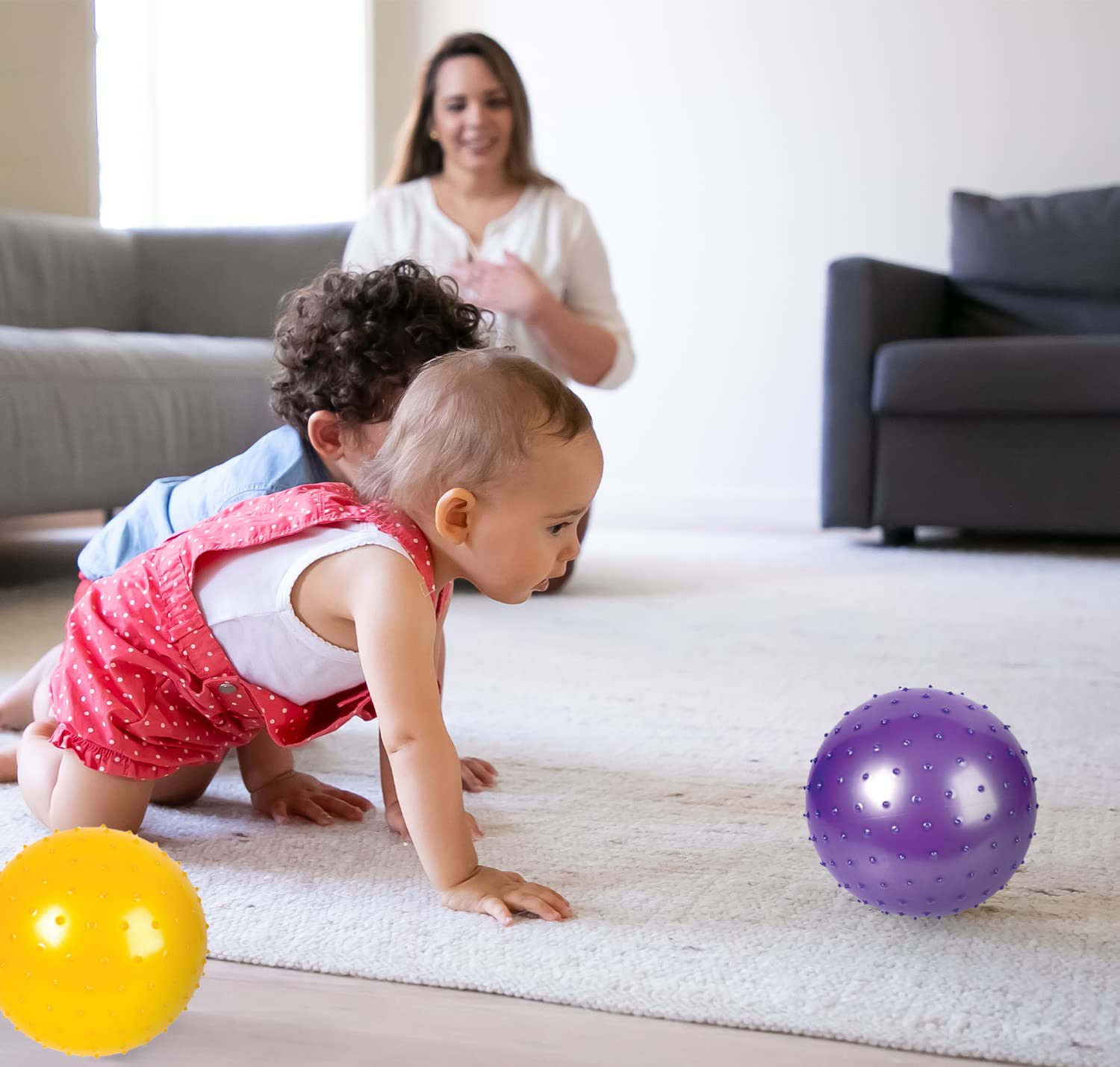 Foto 5 | Sensory Balls Bedwina Knobby De 7 Pulgadas Con Bomba Para Niños (paquete De 6) - Venta Internacional.