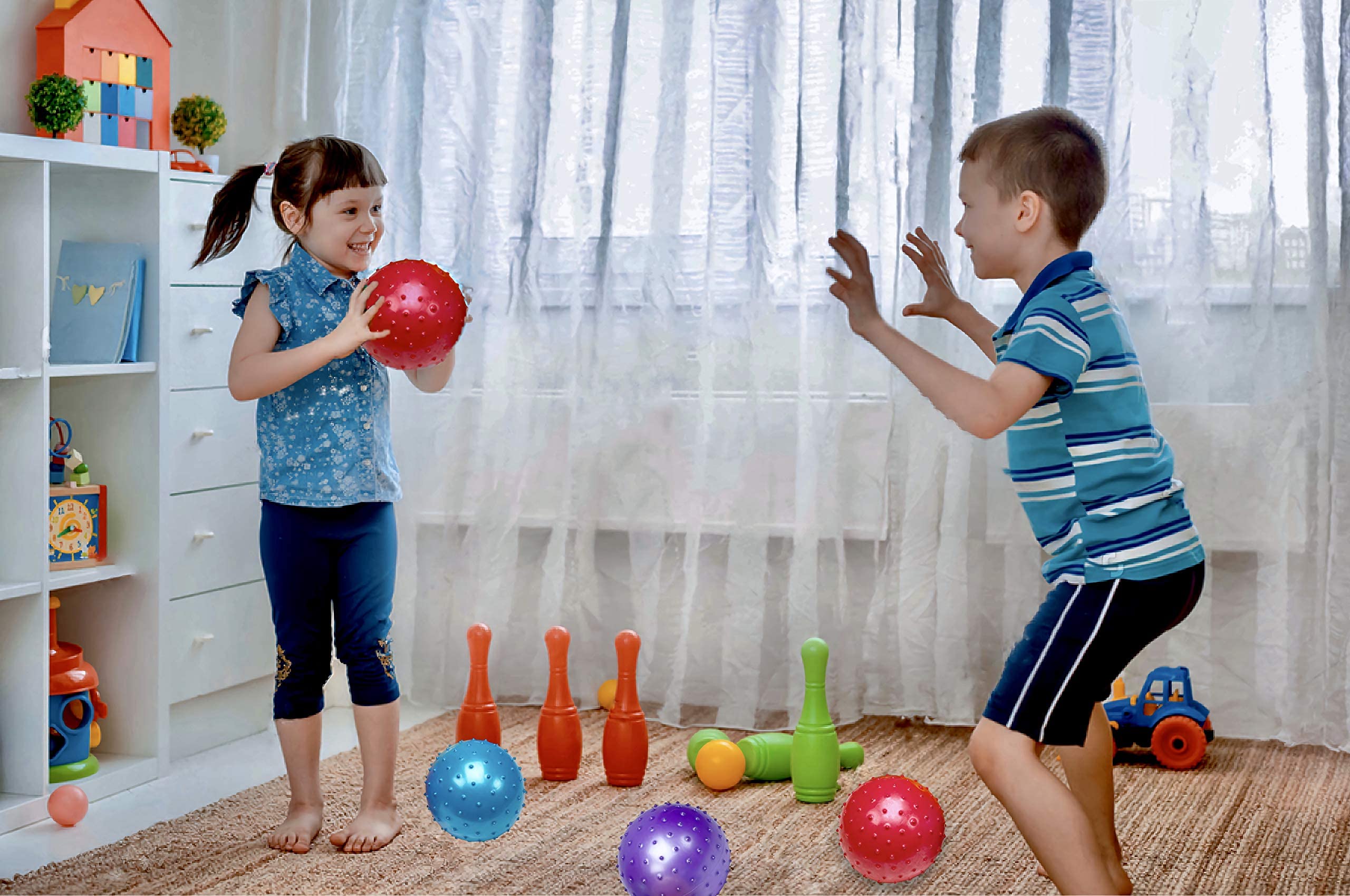 Foto 7 pulgar | Sensory Balls Bedwina Knobby De 7 Pulgadas Con Bomba Para Niños (paquete De 6) - Venta Internacional.