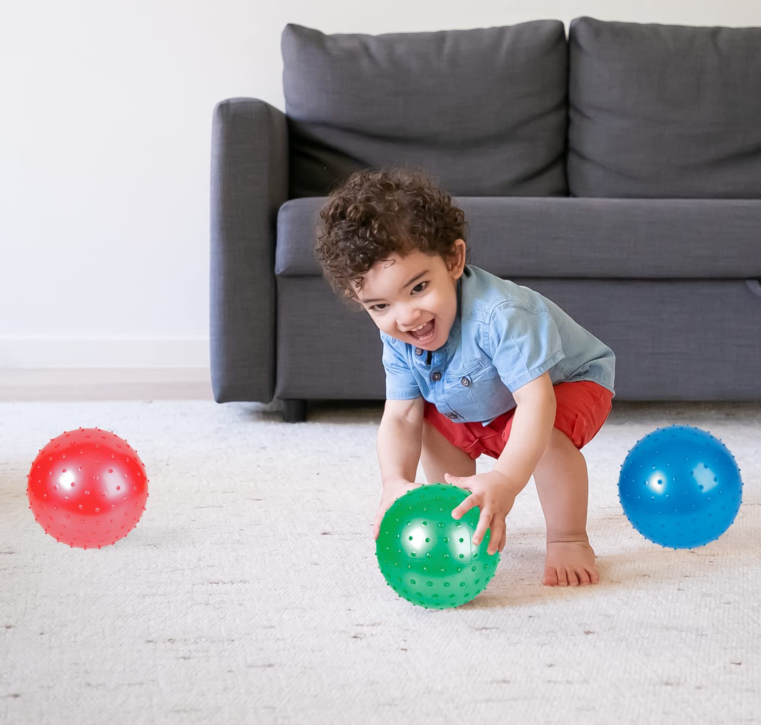 Foto 8 pulgar | Sensory Balls Bedwina Knobby De 7 Pulgadas Con Bomba Para Niños (paquete De 6) - Venta Internacional.