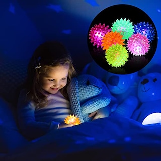Foto 2 | Pelota De Goma Sensory Toy Charniol Light Up Spike, Paquete De 60 - Venta Internacional.