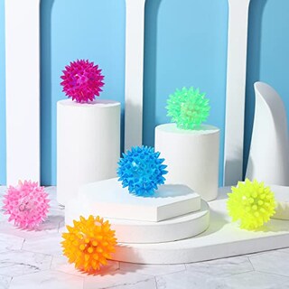 Foto 7 | Pelota De Goma Sensory Toy Charniol Light Up Spike, Paquete De 60 - Venta Internacional.