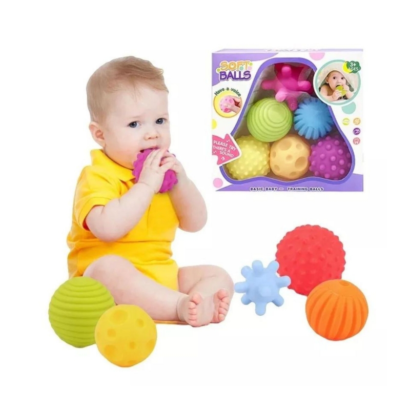 Juego De Bolas De Estimulación Sensorial Para Bebés De 2 A 4 Años Con 6 Bolas - Venta Internacional.