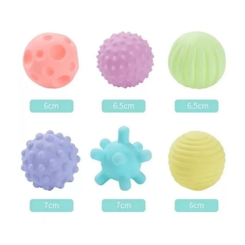 Foto 7 pulgar | Juego De Bolas De Estimulación Sensorial Para Bebés De 2 A 4 Años Con 6 Bolas - Venta Internacional.