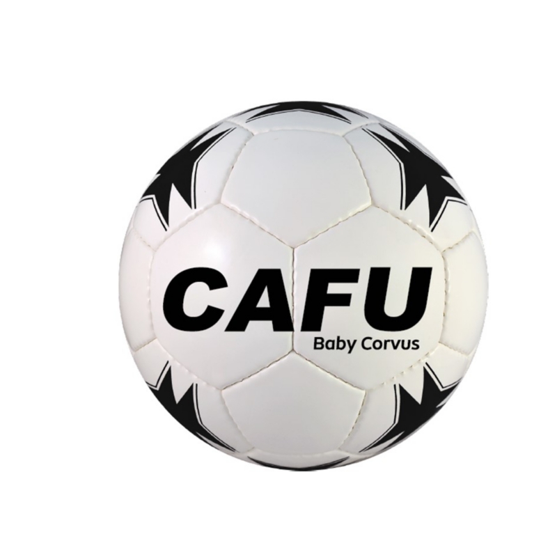 Balón De Fútbol Sala Baby Cafu Corvus Pu Blpng Nº 3 Blanco-negro - Venta Internacional.