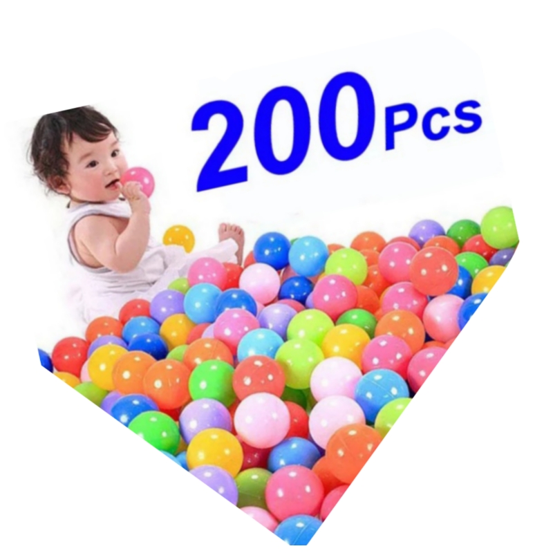 Foto 2 pulgar | Paquete De 200 Bolas De Plástico Coloridas De 5,5 Cm Para Niños - Venta Internacional.