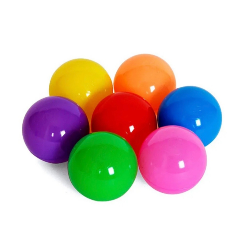 Foto 2 | Paquete De 200 Bolas De Plástico Coloridas De 5,5 Cm Para Niños - Venta Internacional.